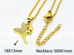 HY Wholesale Popular Crystal Zircon Necklaces (Cartoon Style)-HY54N0095LL