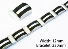Black Bracelets of Stainless Steel 316L-HY10B0523
