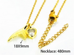 HY Wholesale Popular Crystal Zircon Necklaces (Love Style)-HY54N0138LL