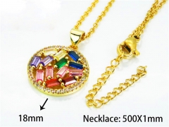 HY Wholesale Popular Crystal Zircon Necklaces (Crystal)-HY54N0085PW