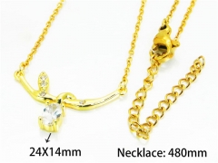 HY Wholesale Popular Crystal Zircon Necklaces (Crystal)-HY54N0114ML