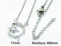 HY Wholesale Popular Crystal Zircon Necklaces (Crystal)-HY54N0129ME