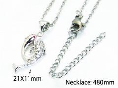 HY Wholesale Popular Crystal Zircon Necklaces (Animal Style)-HY54N0131ME