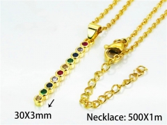 HY Wholesale Popular Crystal Zircon Necklaces (Crystal)-HY54N0100MF