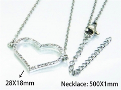HY Wholesale Popular Crystal Zircon Necklaces (Love Style)-HY54N0076ML