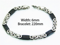 HY Wholesale Black Bracelets of Stainless Steel 316L-HY08B0346