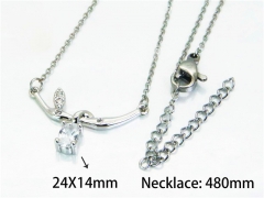 HY Wholesale Popular Crystal Zircon Necklaces (Crystal)-HY54N0113MC
