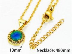 HY Wholesale Popular Crystal Zircon Necklaces (Gemstone)-HY54N0108PA