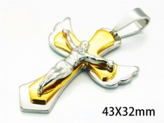 HY Wholesale Cross Pendants of Stainless Steel 316L-HY08P0157MX