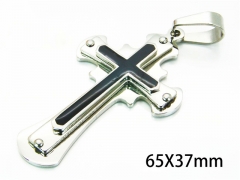 HY Wholesale Cross Pendants of Stainless Steel 316L-HY08P0198NR