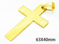 HY Wholesale Cross Pendants of Stainless Steel 316L-HY08P0200NV