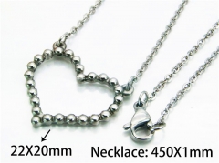 HY Stainless Steel 316L Necklaces (Love Style)-HY54N0329JL