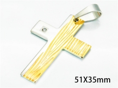 HY Wholesale Cross Pendants of Stainless Steel 316L-HY08P0370MB