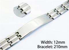 Steel Color Bracelets of Stainless Steel 316L-HY10B0539