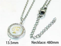 HY Stainless Steel 316L Necklaces (Letter Style)-HY54N0152ME