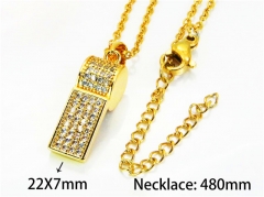 HY Wholesale Popular Crystal Zircon Necklaces (Crystal)-HY54N0144OE