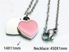HY Stainless Steel 316L Necklaces (Love Style)-HY54N0317MG