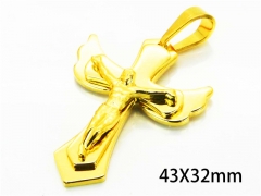 HY Wholesale Cross Pendants of Stainless Steel 316L-HY08P0477LL
