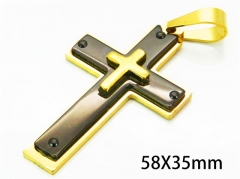 HY Wholesale Cross Pendants of Stainless Steel 316L-HY08P0559OS