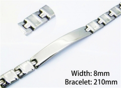 Steel Color Bracelets of Stainless Steel 316L-HY10B0535