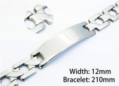 Steel Color Bracelets of Stainless Steel 316L-HY10B0538