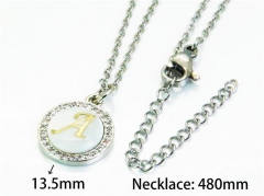 HY Stainless Steel 316L Necklaces (Letter Style)-HY54N0147MZ