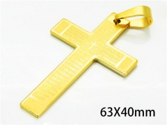 HY Wholesale Cross Pendants of Stainless Steel 316L-HY08P0549NA