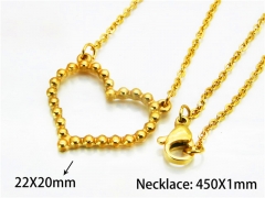 HY Stainless Steel 316L Necklaces (Love Style)-HY54N0330KL