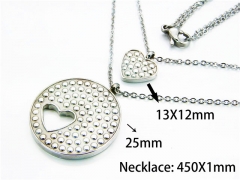 HY Stainless Steel 316L Necklaces (Love Style)-HY54N0325MS