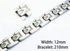 Steel Color Bracelets of Stainless Steel 316L-HY10B0549
