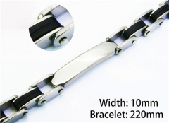 Black Bracelets of Stainless Steel 316L-HY10B0530