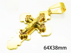 HY Wholesale Cross Pendants of Stainless Steel 316L-HY08P0173OE