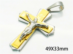 HY Wholesale Cross Pendants of Stainless Steel 316L-HY08P0438ML