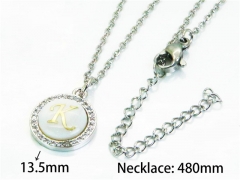 HY Stainless Steel 316L Necklaces (Letter Style)-HY54N0157MR