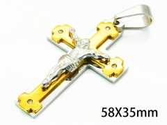 HY Wholesale Cross Pendants of Stainless Steel 316L-HY08P0185OR