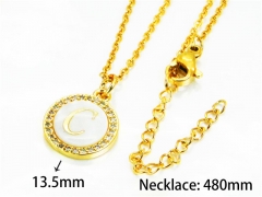 HY Stainless Steel 316L Necklaces (Letter Style)-HY54N0175MLQ