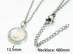 HY Stainless Steel 316L Necklaces (Letter Style)-HY54N0165MY