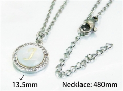 HY Stainless Steel 316L Necklaces (Letter Style)-HY54N0156MX