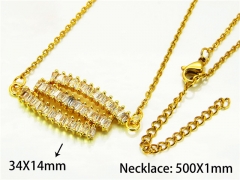 HY Wholesale Popular Crystal Zircon Necklaces (Crystal)-HY54N0481OA