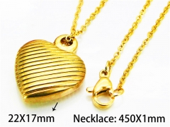 HY Stainless Steel 316L Necklaces (Love Style)-HY54N0315LS