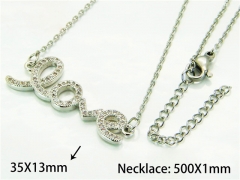 HY Wholesale Popular Crystal Zircon Necklaces (Love Style)-HY54N0482NF