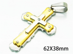 HY Wholesale Cross Pendants of Stainless Steel 316L-HY08P0535OW