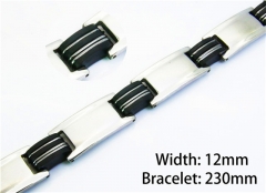 Black Bracelets of Stainless Steel 316L-HY10B0527
