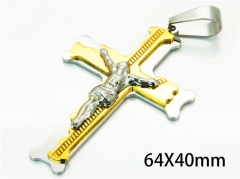 HY Wholesale Cross Pendants of Stainless Steel 316L-HY08P0575OZ