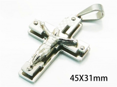 HY Wholesale Cross Pendants of Stainless Steel 316L-HY08P0412NV