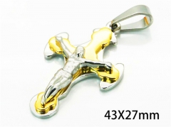 HY Wholesale Cross Pendants of Stainless Steel 316L-HY08P0481MD