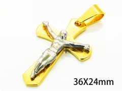 HY Wholesale Cross Pendants of Stainless Steel 316L-HY08P0460KL