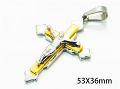 HY Wholesale Cross Pendants of Stainless Steel 316L-HY08P0479ME