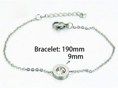 HY Wholesale Steel Color Bracelets of Stainless Steel 316L-HY25B0530LS