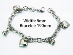 HY Wholesale Steel Color Bracelets of Stainless Steel 316L-HY70B0480KB